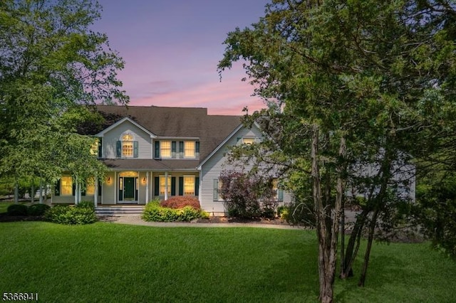 21 Partridge Rd, Readington Twp, NJ 08822 - colonial home with a front yard and a porch