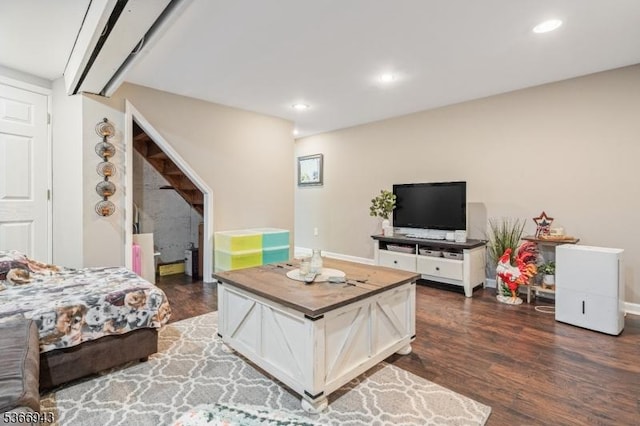 28 Old Beaver Run Rd, Lafayette Twp, NJ 07848 - living area with wood finished floors and recessed lighting