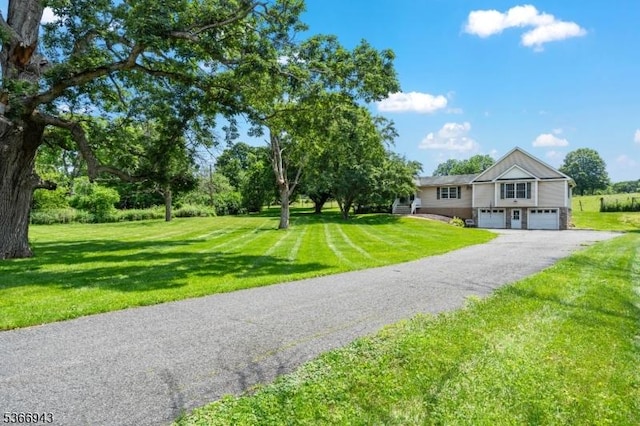 28 Old Beaver Run Rd, Lafayette Twp, NJ 07848 - view of front facade featuring an attached garage, driveway, and a front lawn