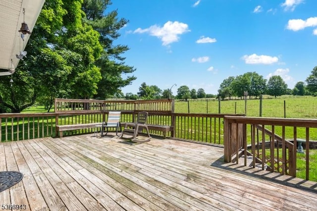 28 Old Beaver Run Rd, Lafayette Twp, NJ 07848 - deck featuring a yard and a rural view