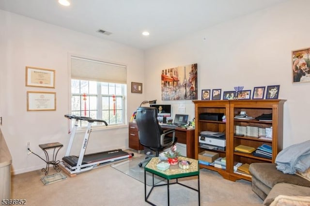 8202 Westover Way Unit 8202, Franklin Twp, NJ 08873 - carpeted office with recessed lighting