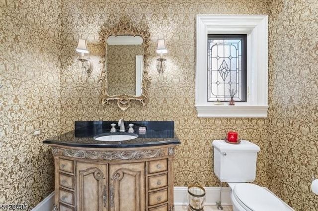 141 Mountaintop Rd, Bernardsville Boro, NJ 07924 - bathroom with vanity and toilet