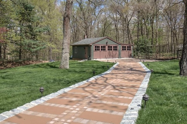 141 Mountaintop Rd, Bernardsville Boro, NJ 07924 - view of outbuilding with a forest view