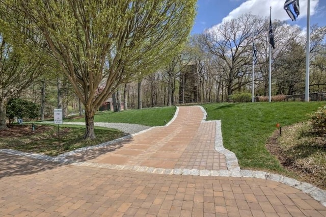 141 Mountaintop Rd, Bernardsville Boro, NJ 07924 - view of property's community with a lawn