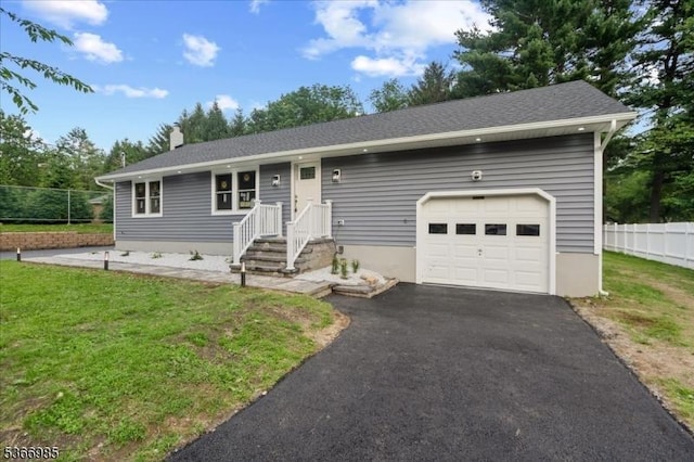 204 Christopher St, Hackettstown Town, NJ 07840 - single story home featuring an attached garage, a chimney, and driveway