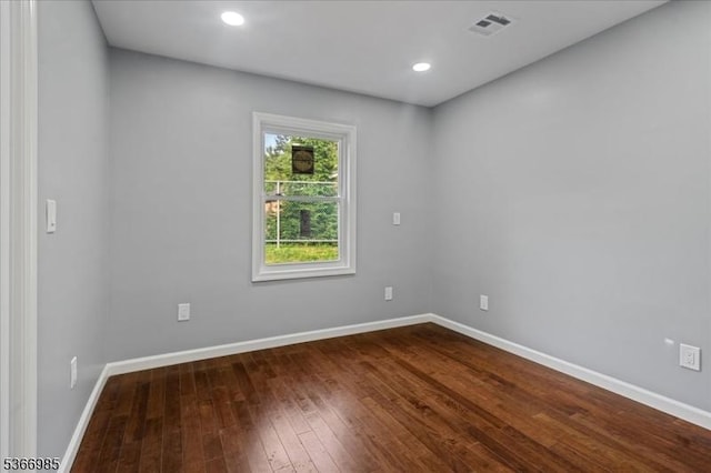 204 Christopher St, Hackettstown Town, NJ 07840 - empty room featuring dark wood-type flooring and recessed lighting