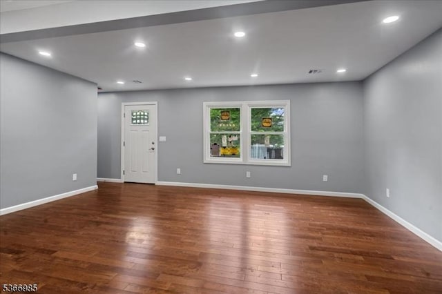 204 Christopher St, Hackettstown Town, NJ 07840 - entryway featuring wood finished floors and recessed lighting