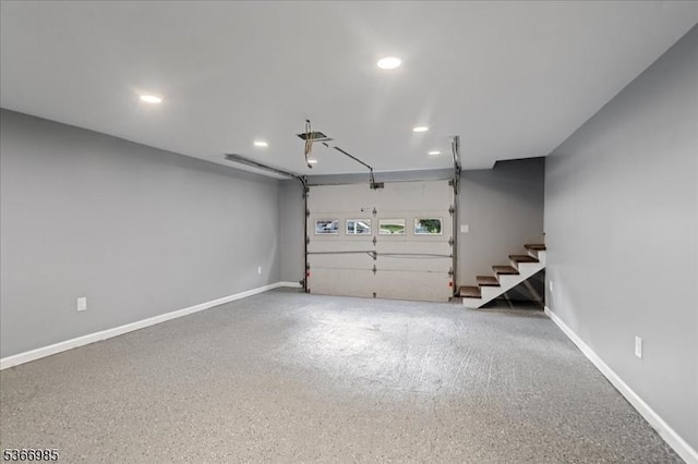 204 Christopher St, Hackettstown Town, NJ 07840 - garage with recessed lighting and baseboards