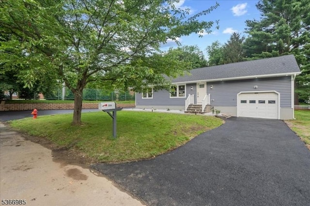 204 Christopher St, Hackettstown Town, NJ 07840 - single story home with an attached garage, driveway, and a front yard