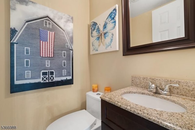 11 Washington St, Mount Olive Twp, NJ 07828 - half bathroom featuring toilet and vanity