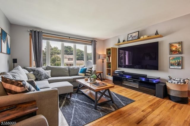 23 Midway Ct, Rockaway Twp, NJ 07866 - living room with wood finished floors