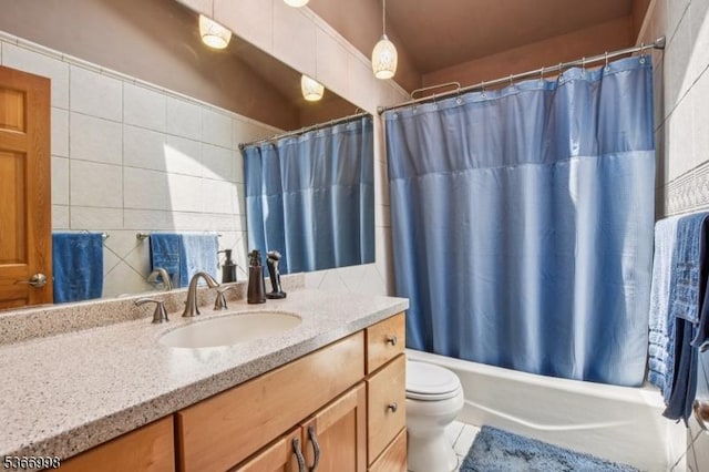 23 Midway Ct, Rockaway Twp, NJ 07866 - full bath featuring vanity, shower / tub combo, and tile patterned floors