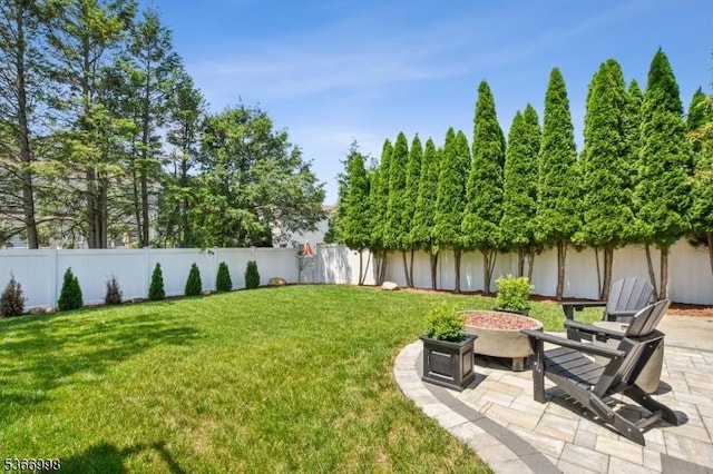 23 Midway Ct, Rockaway Twp, NJ 07866 - fenced backyard with a patio area