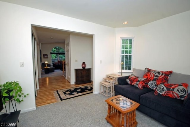 25 Watchung Trl, Branchburg Twp, NJ 08876 - carpeted living area with recessed lighting and baseboards