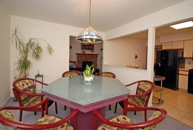 25 Watchung Trl, Branchburg Twp, NJ 08876 - dining space with a fireplace