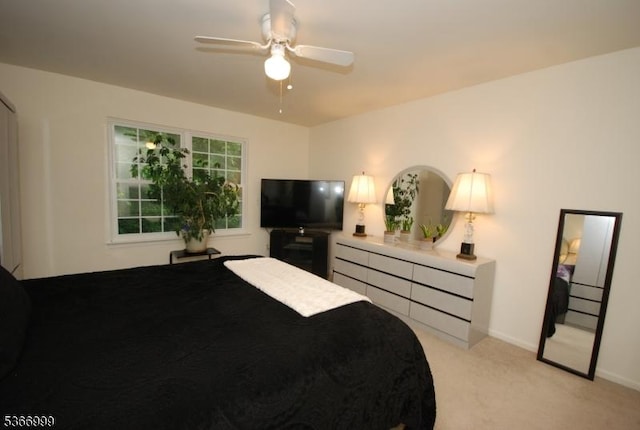 25 Watchung Trl, Branchburg Twp, NJ 08876 - bedroom featuring light carpet and ceiling fan