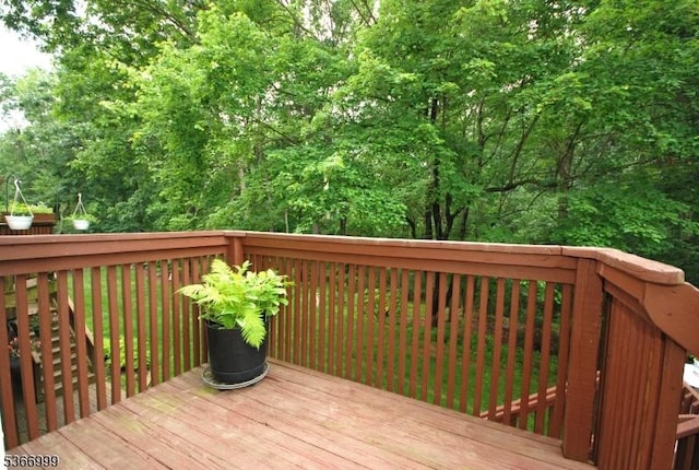 25 Watchung Trl, Branchburg Twp, NJ 08876 - view of wooden deck
