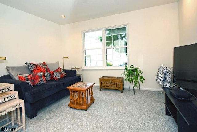25 Watchung Trl, Branchburg Twp, NJ 08876 - carpeted living room featuring baseboards and recessed lighting