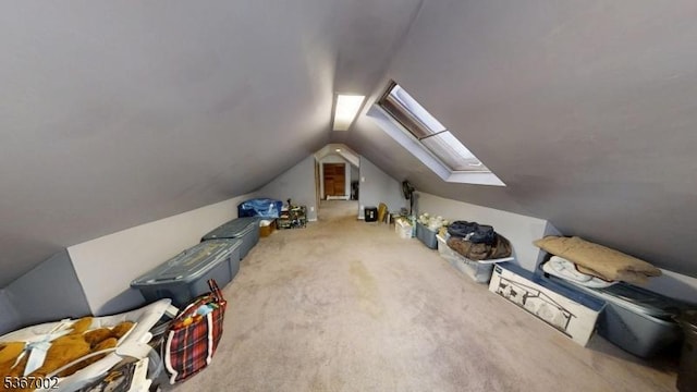 979 Lorraine Ave, Union Twp, NJ 07083 - bonus room featuring a skylight, vaulted ceiling, and carpet floors