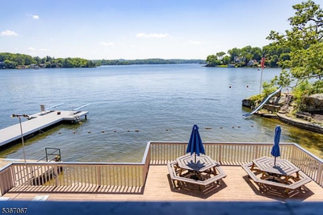 4 Bear Pond Trl, Hopatcong Boro, NJ 07821 - dock with a deck with water view