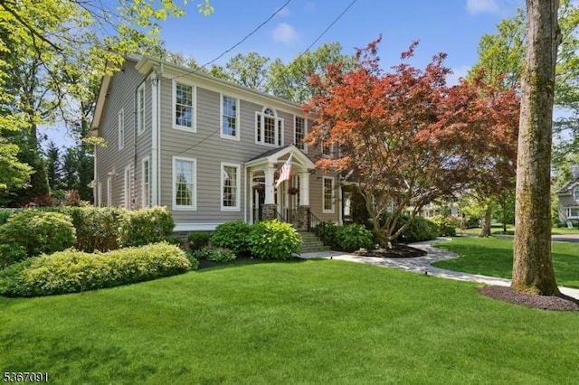 1 Bates Way, Westfield Town, NJ 07090 - colonial-style house with a front lawn