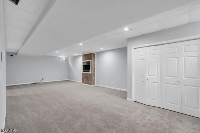 3 Whisper Way, Barnegat Twp, NJ 08005 - finished basement with carpet and recessed lighting