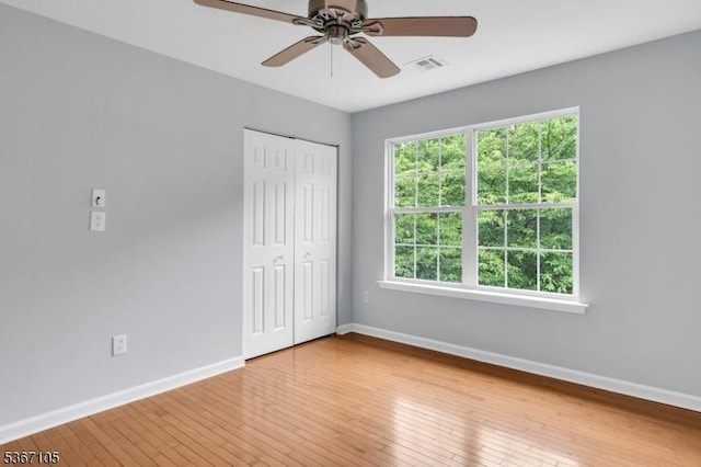 3 Whisper Way, Barnegat Twp, NJ 08005 - unfurnished bedroom with light wood finished floors, a closet, and ceiling fan