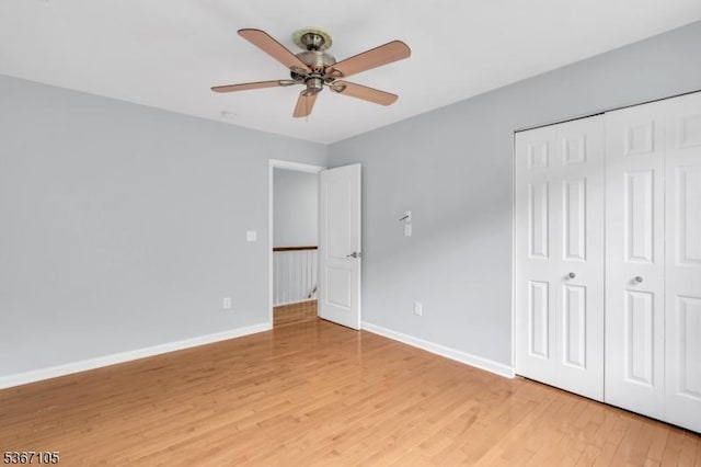 3 Whisper Way, Barnegat Twp, NJ 08005 - unfurnished bedroom featuring light wood-style floors, a closet, and ceiling fan