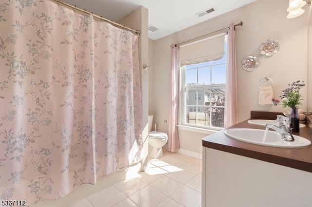 73 Pinehurst Dr, Washington Twp, NJ 07882 - full bathroom featuring vanity, curtained shower, and tile patterned flooring