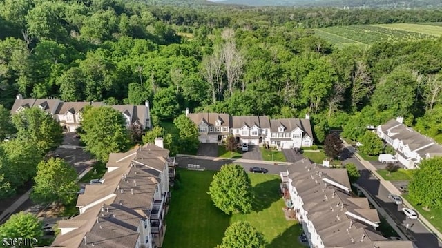 73 Pinehurst Dr, Washington Twp, NJ 07882 - aerial perspective of suburban area featuring a forest