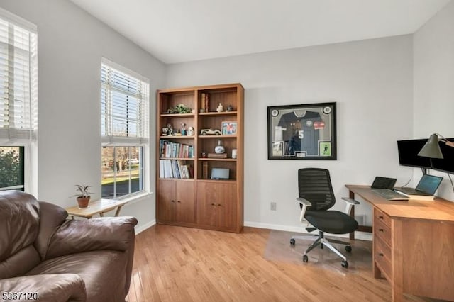 51 Carlisle Rd, Bernards Twp, NJ 07920 - office featuring light wood-style flooring and baseboards