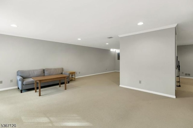 51 Carlisle Rd, Bernards Twp, NJ 07920 - living area with carpet and recessed lighting