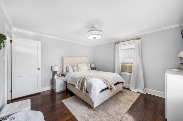 1697 Van Ness Ter, Union Twp, NJ 07083 - bedroom with wood finished floors, ornamental molding, and cooling unit