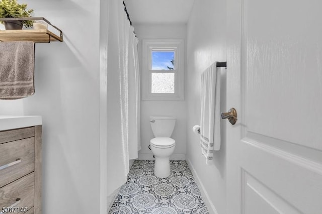 32 Mountain Heights Dr, Byram Twp, NJ 07871 - full bathroom with vanity, tile patterned floors, and a shower with shower curtain