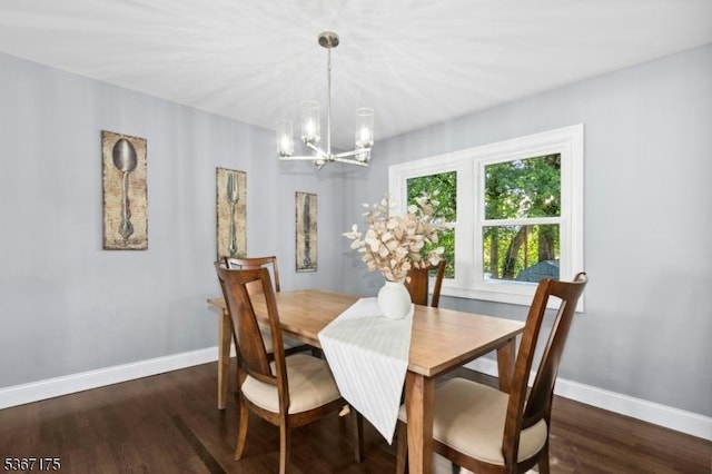 945 Wendy Ct, Union Twp, NJ 07083 - dining space with a chandelier and wood finished floors