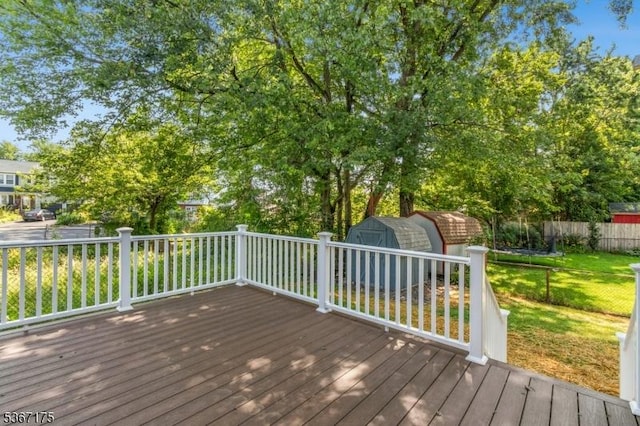 945 Wendy Ct, Union Twp, NJ 07083 - deck with a storage shed