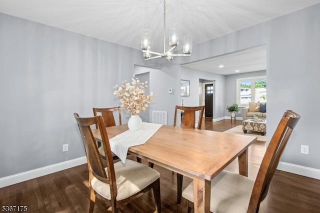 945 Wendy Ct, Union Twp, NJ 07083 - dining room featuring wood finished floors and a chandelier