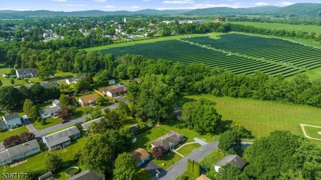 129 Francis St, Pohatcong Twp, NJ 08865 - aerial view of property's location featuring farmland and mountains