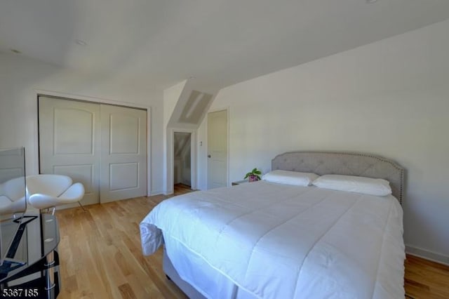 55 Florence St, Nutley Twp, NJ 07110 - bedroom featuring light wood finished floors and a closet