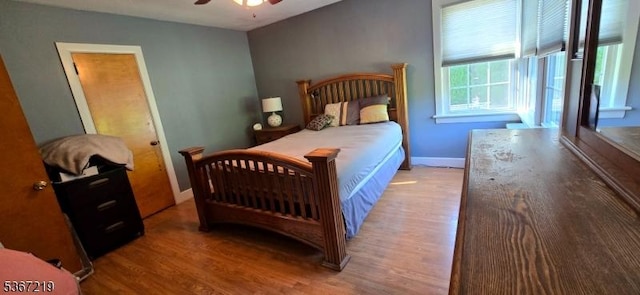 301 Ohio Ave, Pohatcong Twp, NJ 08865 - bedroom with wood finished floors and ceiling fan