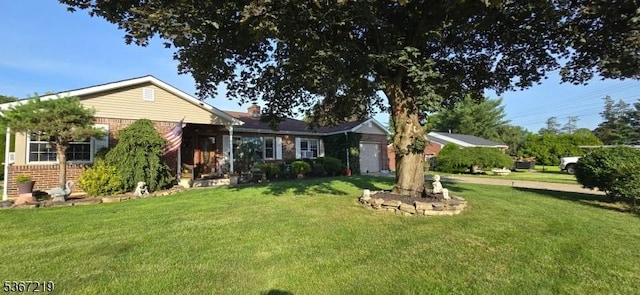 301 Ohio Ave, Pohatcong Twp, NJ 08865 - view of front facade with brick siding and a front yard