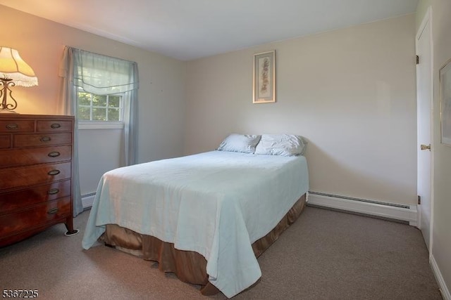 1 Lackawanna Trl, Hopatcong Boro, NJ 07843 - bedroom with a baseboard radiator, baseboard heating, and light carpet