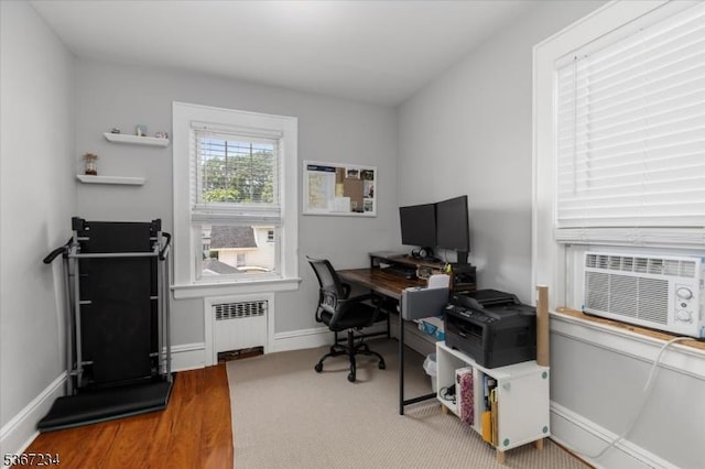 188 Wheaton Pl, Rutherford Boro, NJ 07070 - carpeted office featuring radiator and baseboards