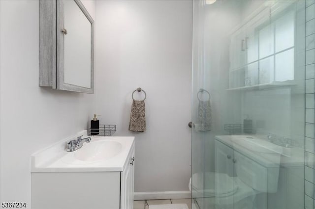 188 Wheaton Pl, Rutherford Boro, NJ 07070 - bathroom featuring vanity and tile patterned flooring