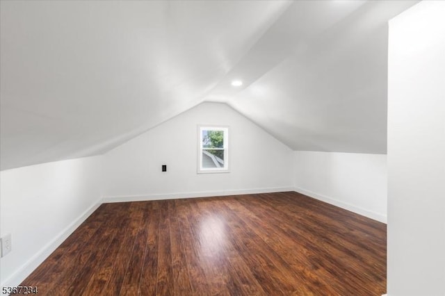 188 Wheaton Pl, Rutherford Boro, NJ 07070 - additional living space with vaulted ceiling, wood finished floors, and recessed lighting