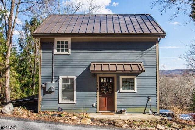 28 Middle Valley Rd, Washington Twp, NJ 07853 - view of front of property with a standing seam roof and a metal roof