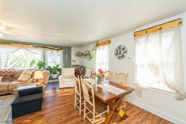 28 Middle Valley Rd, Washington Twp, NJ 07853 - dining space featuring wood finished floors and ceiling fan