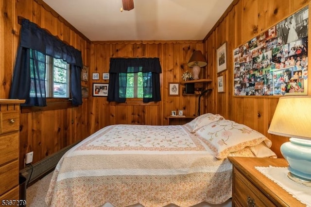 2 Hazelnut Dr, Hampton Twp, NJ 07860 - bedroom with wood walls