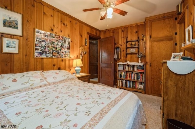 2 Hazelnut Dr, Hampton Twp, NJ 07860 - carpeted bedroom featuring wooden walls