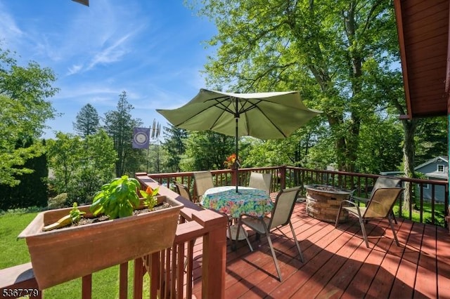 2 Hazelnut Dr, Hampton Twp, NJ 07860 - wooden deck featuring outdoor dining space